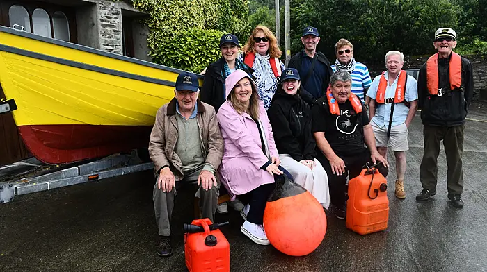 Castletownshend Regatta committee is preparing for its upcoming event on Sunday July 13th.  Included are Paul O'Driscoll, Elles Innemee, Tess Welbourne, Alan Roberts, Nicky Welbourne, Cath McCarter, Rich Welbourne, John Collins, Kevin O'Donovan and Brendan O'Neill.  (Photo: Anne Minihane)