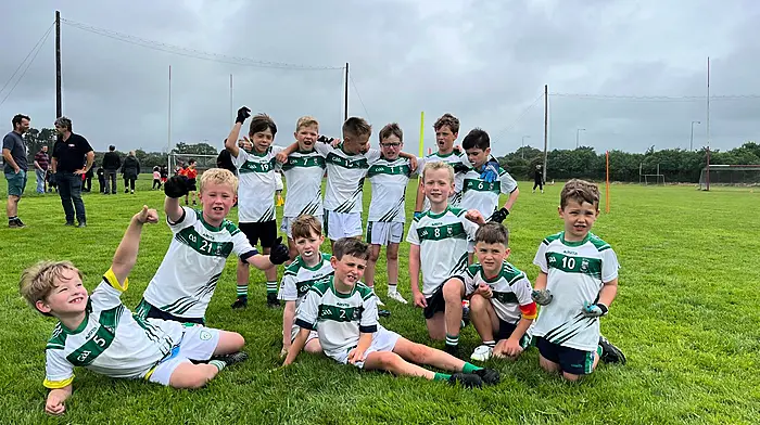 The Ilen Rovers U8 boys played very well in the Skibbereen blitz organised by West Cork GDC last Saturday. Front: Conor Whooley, Senan Coughlan, Fionn Barry, Patrick O’Driscoll, Sean O’Sullivan, Archie Desmond and Harry Coughlan. Back: Finn Browne, Daniel Casey, Rory Keane, Eoghan Collins, Nye Lawn and Nicholas McSweeney.