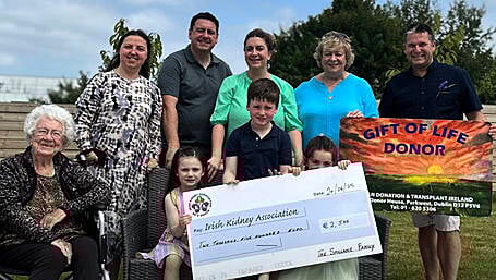Cheques presented to two charities Image