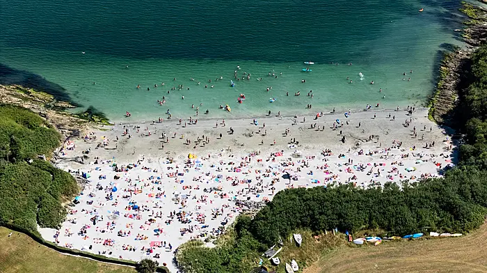 Beach chaos at the Warren Beach, Rosscarbery Image