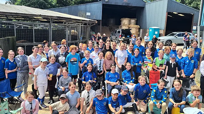Rachael Blackmore amongst all the members of the club during their most succesful summer camp.