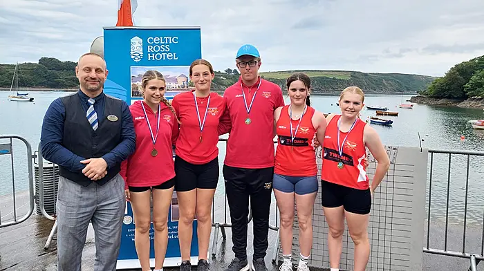 Kilmacsimon Quay rowers make history with first-ever championship race win at Castletownshend regatta Image