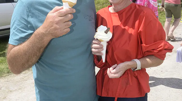 NEWS 6/7/2025 Pictured at the agricultural show at Dunmanway Co Cork was Finn and Anita Carney. Picture Denis Boyle