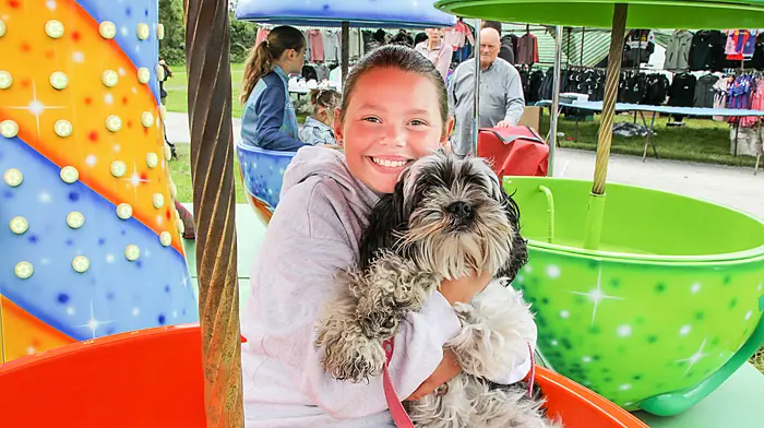 Libby Marah with her dog Willow. (Photo: David Creedon)