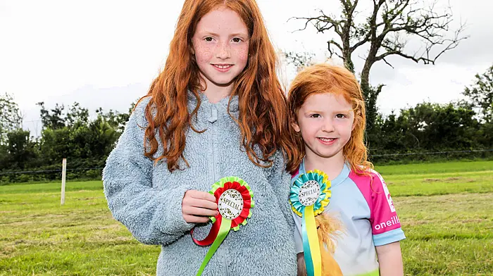 Above: Aoibhínn and Siún Johnston at Dunmanway ag show. Below: Noel Lynch and Joan O'Reilly at the Old Time Fair in Clonakilty. (Photos: David Creedon & Martin Walsh)