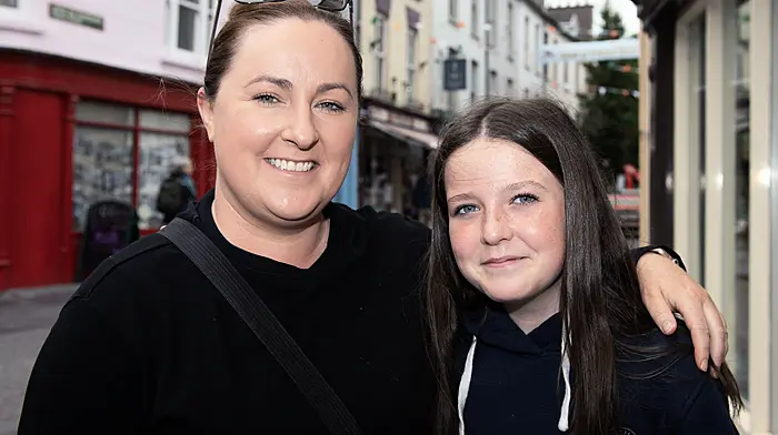 Michelle McCarthy and her daughter Amelie  from Dunmanway on a visit to Clonakilty.  (Photo: Martin Walsh)