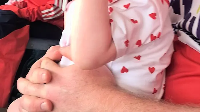 Fifteen-month-old Chloe Burke from Durrus concentrating on the progress of the Rebels at the All-Ireland hurling semi-final in Croke Park last Saturday.