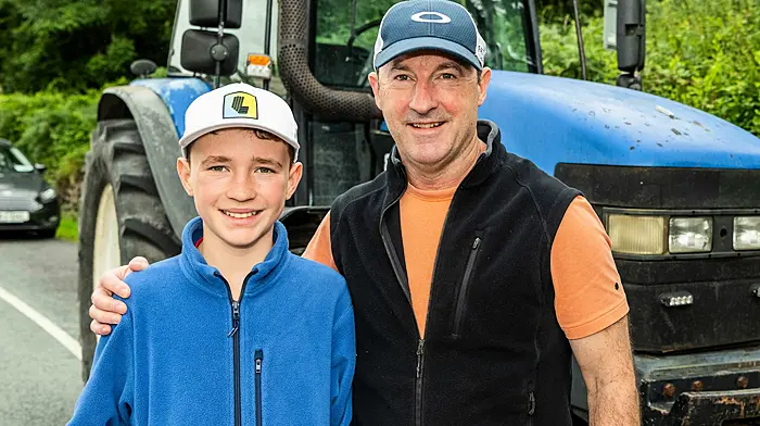 Ballydehob natives Oscar and Michael O'Sullivan, at home from Adelaide, Australia, for the Mizen Vintage Club run in July. (Photo: Andy Gibson)