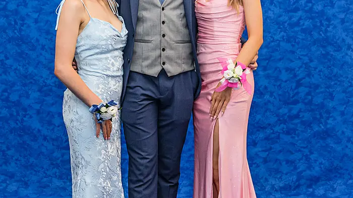 Cousins Ciara, Ultan and Aisling Murphy enjoying their Debs in Castletownbere. (Photo: Anne Marie Cronin)