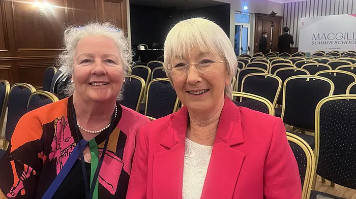 Letty Baker and Mary Hannifin at the MacGill Summer School in the Glenties in County Donegal.