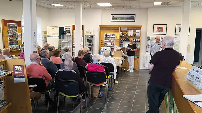 Eileen O’Shea speaking at the launch of Bantry Historical and Archaeological Society's fifth Journal.