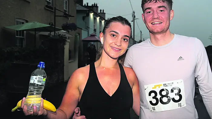 Michael O'Connell (Berrings) and Aine Falvey both took part in the recent Courtmacsherry 10km Road Race. Michael recorded a time of 42m. 40s and Aine clocked a time of 54m. 59s.  (Photo: Martin Walsh)