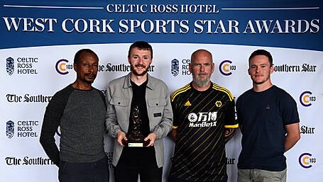 Chris Collins shoots, scores and adds West Cork Sports Star award to his collection of accolades Image