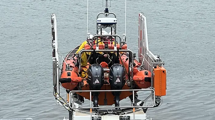 Baltimore RNLI assists a yacht that ran aground on the Ilen River in west Cork Image