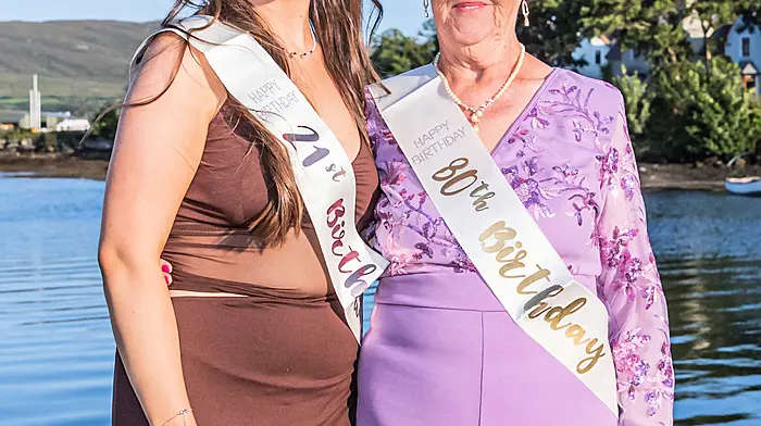 Leah Murphy celebrating her 21st Birthday with her nana Ann Murphy who celebrated her 80th over the weekend Picture: Anne Marie Cronin Photography