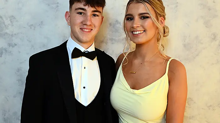 Rathbarry's Joseph O'Sullivan with Sarah Keohane attended the Mount Saint Michael's Secondary School (Rosscarbery) Graduation Ball at the Rochestown Park Hotel.  Photo: Martin Walsh.