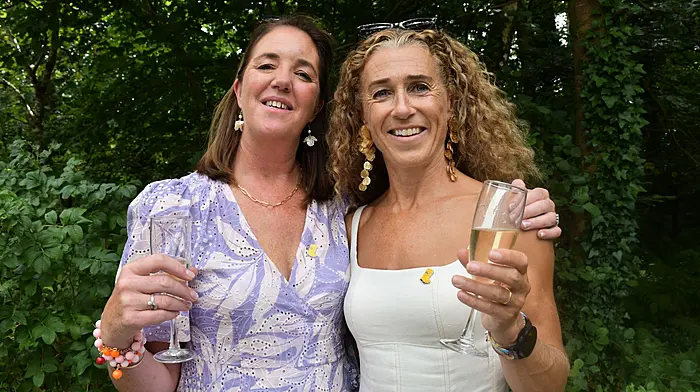 Ruth McSweeney and Rosaleen Mackeown organisers of the wonderfully successful Baltimore RNLI Ladies Lunch at Inisbeg Estate last weekend. Photo; Anne Minihane.