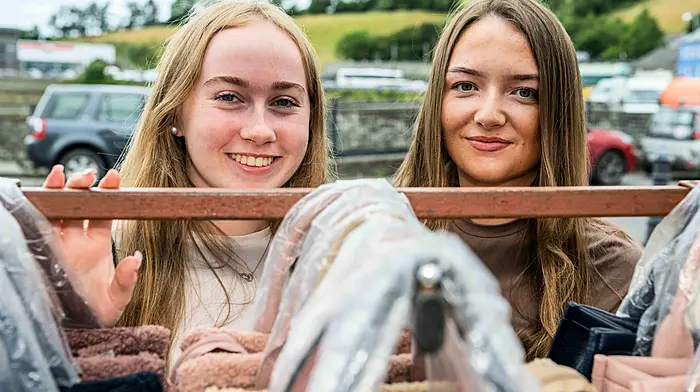 Recently found browsing the handbags  at the Bantry Market were Mary Conroy and Kelly Devaney from Dublin. Picture: Andy Gibson.