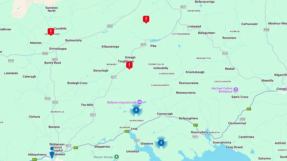Power outages reported around West Cork Image
