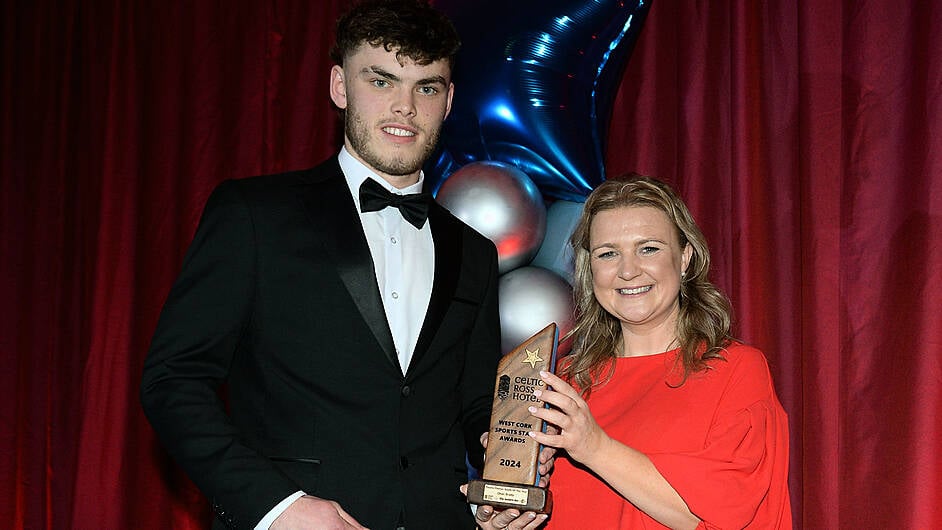 Champ Oran Brady holds the bragging rights after winning 2024 Paudie Palmer Youth Award Image