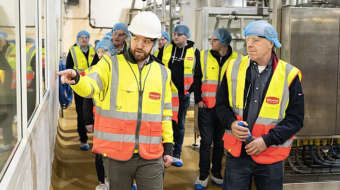 Dairygold suppliers get the inside view of processing plant Image