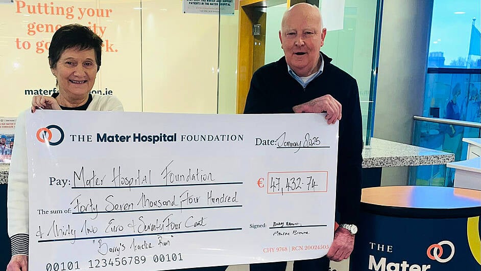 Barry Browne's tractor run raises €50k for hospital Image