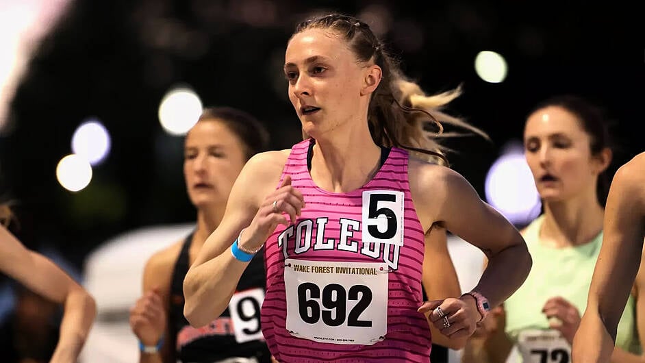 Laura Nicholson races to fourth fastest on Irish women’s indoor one-mile list Image