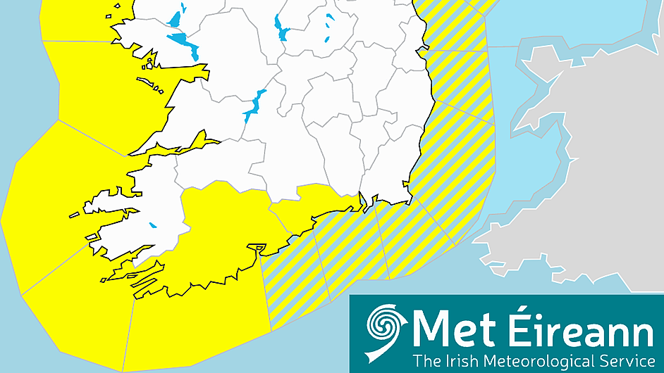 Yellow weather warning issued for West Cork Image