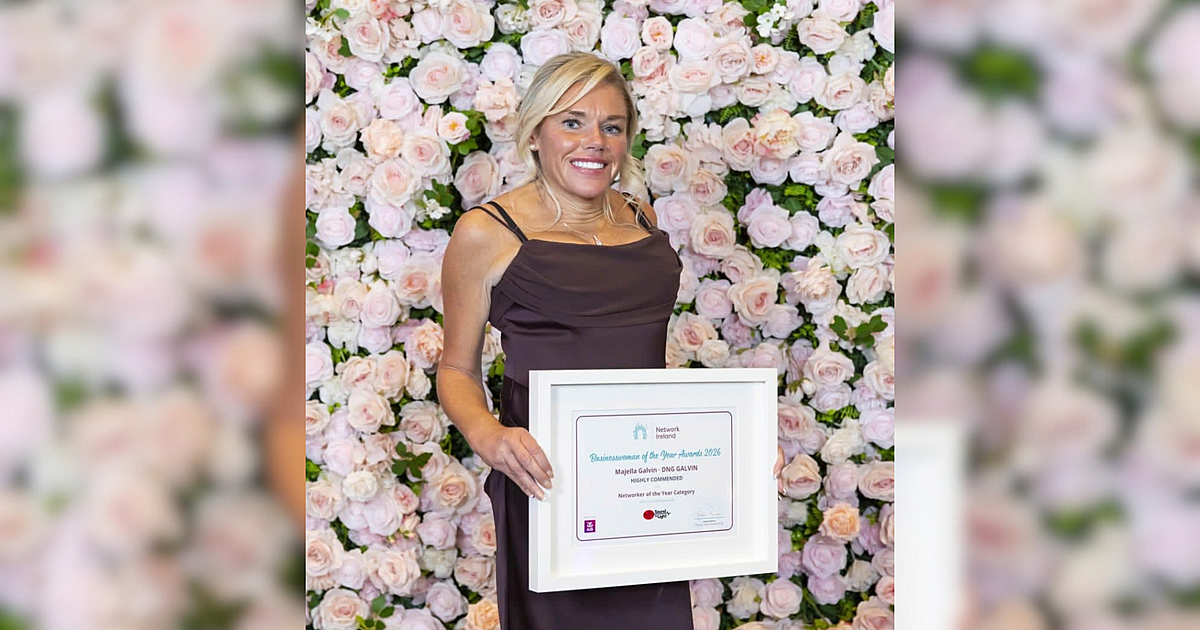 Majella Galvin of DNG Galvin recognised at Network Ireland Businesswoman of the Year Awards