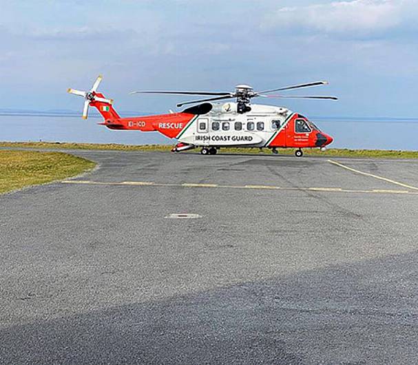 Fisherman airlifted from vessel off Mizen Head this afternoon Image