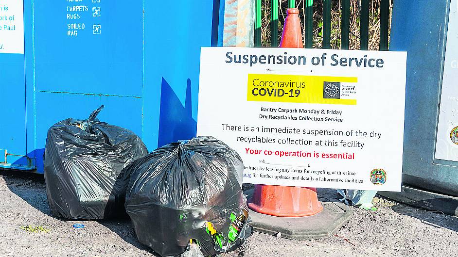 Littering is on the rise with the public dumping domestic refuse in street bins Image