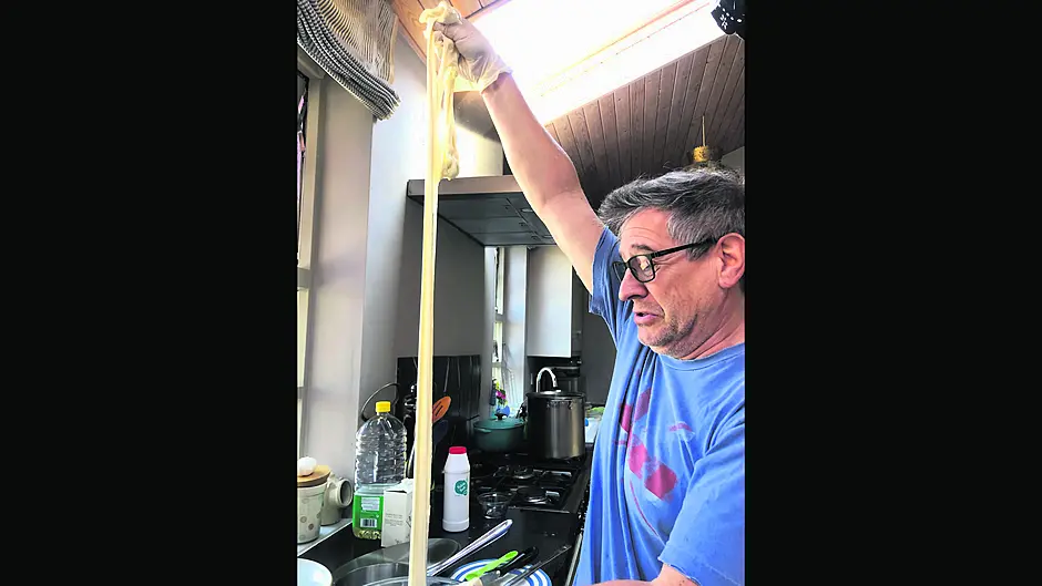 Say cheese! TV man Andrew is milking his lockdown project Image