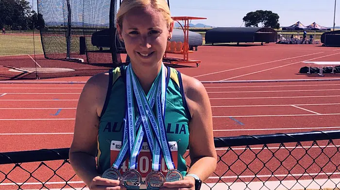 Catherine Keohane didn’t jinx her debut for Australia - and she won four medals! Image