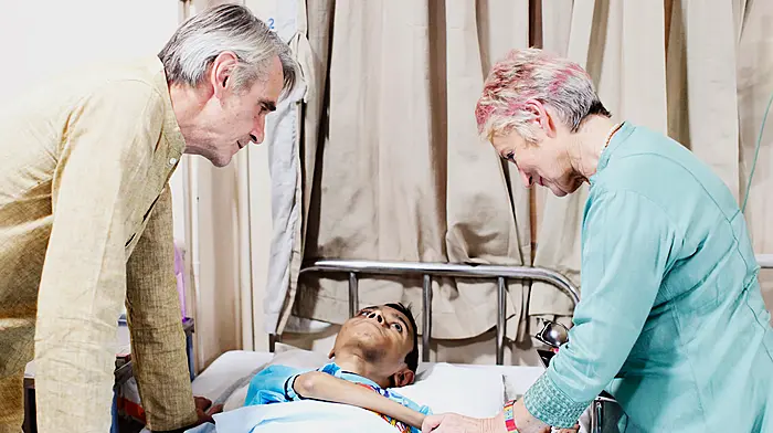 Jeremy Irons brings hope to the poor of Kolkata Image