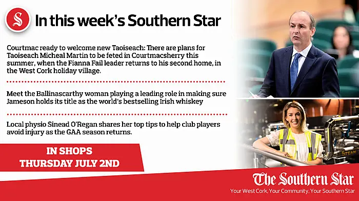 In this week's Southern Star: Courtmac ready to welcome new Taoiseach; Local physio Sinead O'Regan shares her top tips to help club players avoid injury as the GAA season returns. Image