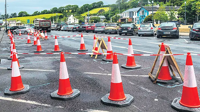 Cones are only ‘temporary measure’ in town centre’s busy Square area Image