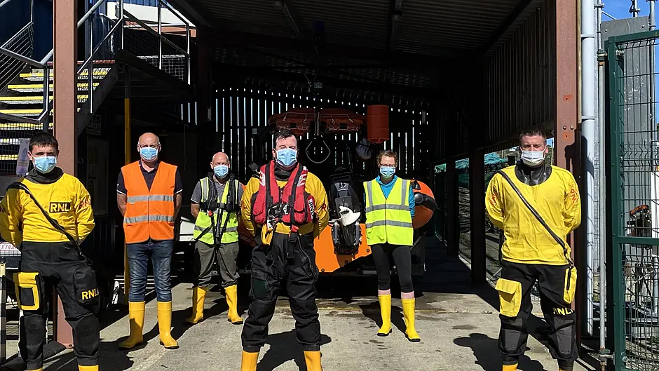 Four adults and eight children brought to safety by Union Hall RNLI Image