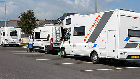 Campervans anger Skibb shoppers Image