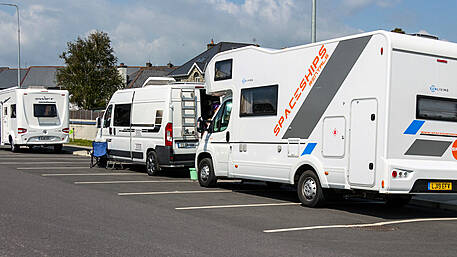 Campervans anger Skibb shoppers Image