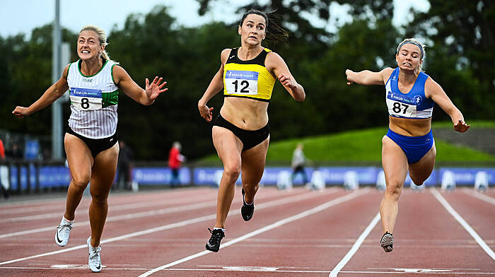 Phil Healy targets sprint double after capturing 100m national title Image