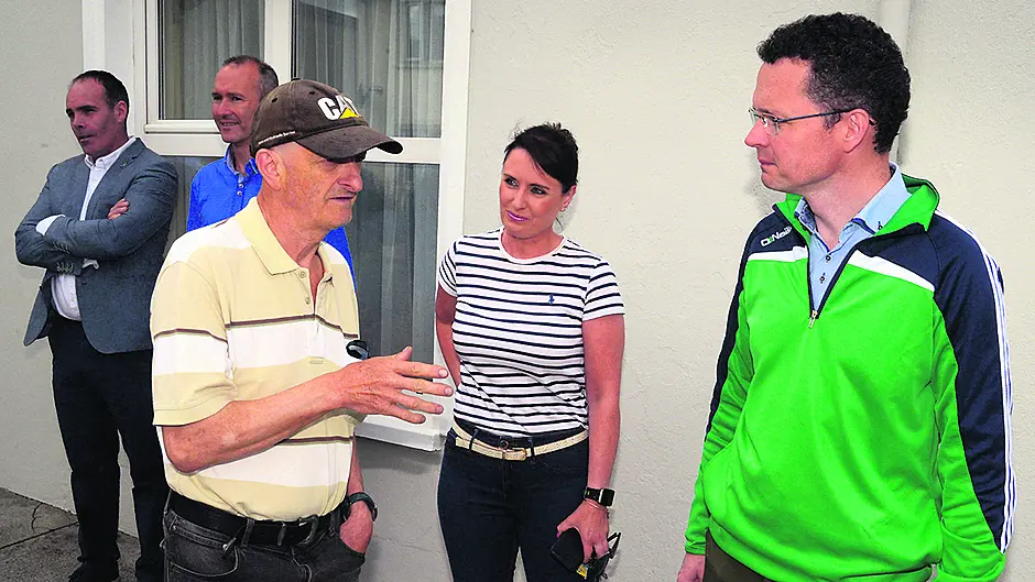 Minister of State inspects flood damage Image