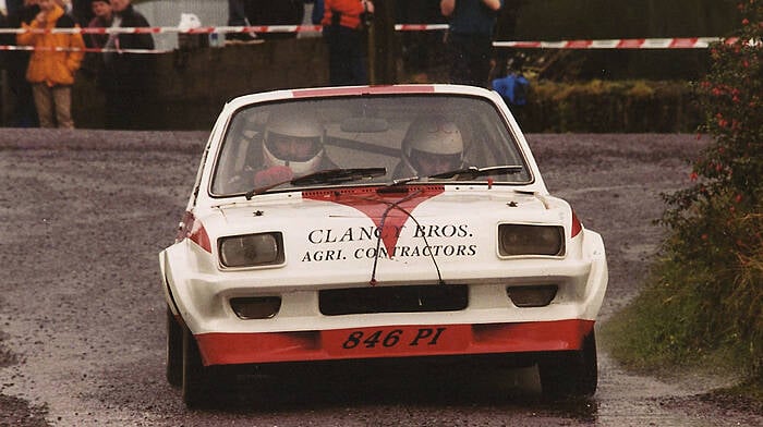 Richie Clancy drove the same car for his entire rallying career! Image