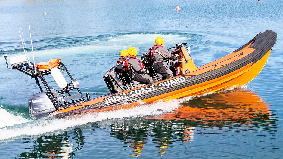 Toe Head/Glandore Coast Guard rescue crew on Yacht Image