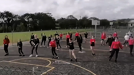 WATCH: Knockskeagh National School students perform Covid-inspired song Image