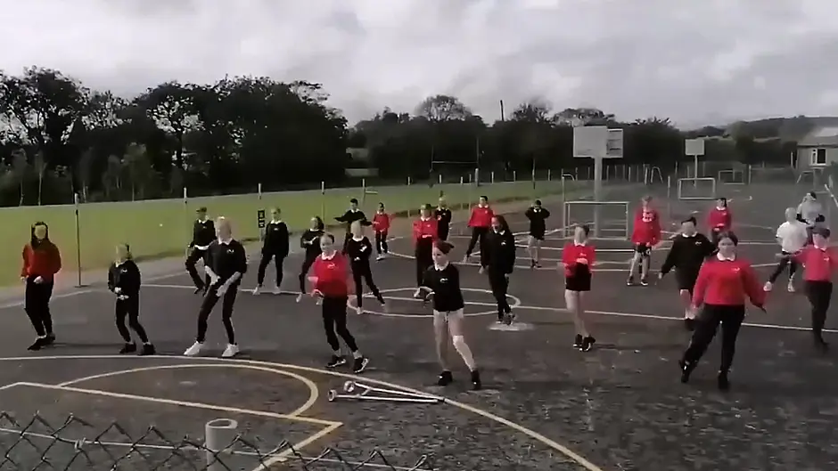 WATCH: Knockskeagh National School students perform Covid-inspired song Image