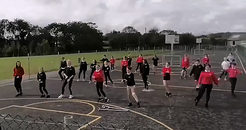 WATCH: Knockskeagh National School students perform Covid-inspired song Image