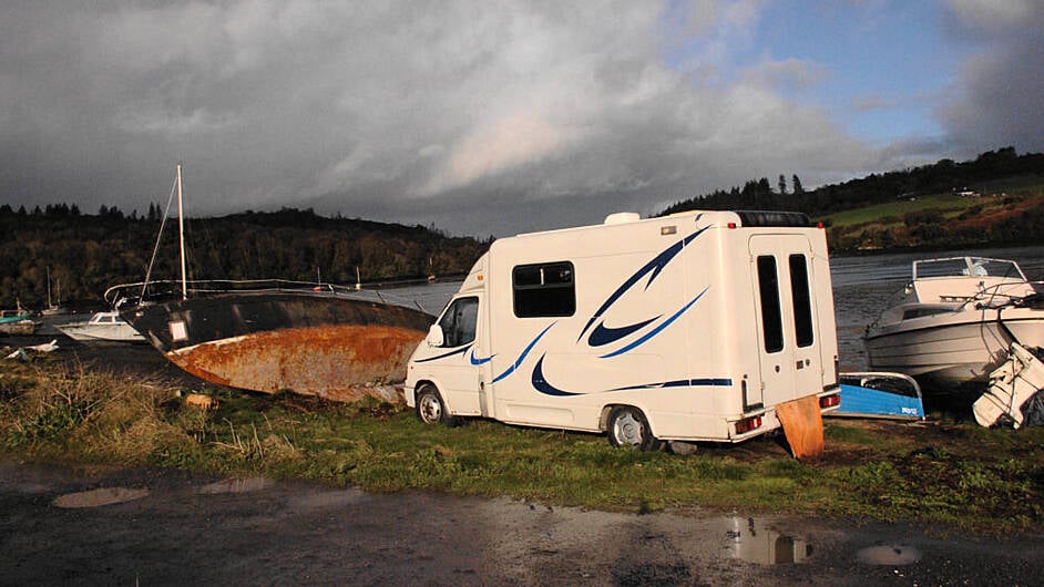 TV, stereo and a vehicle dumped at pretty Rineen Image