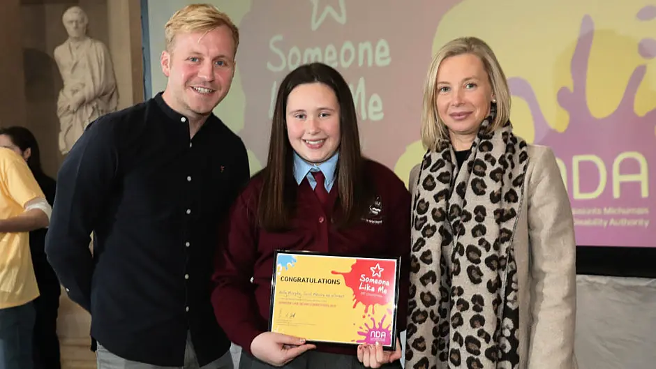 Belgooly students are honoured for raising disability awareness Image