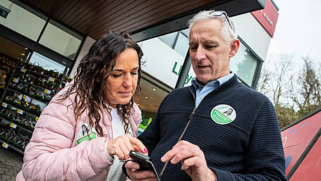 Margaret clocks up the Fitbit steps on the streets of Kinsale Image