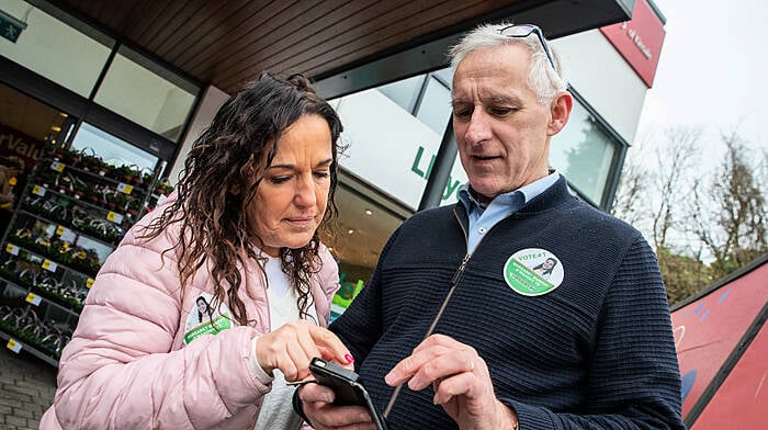 Margaret clocks up the Fitbit steps on the streets of Kinsale Image